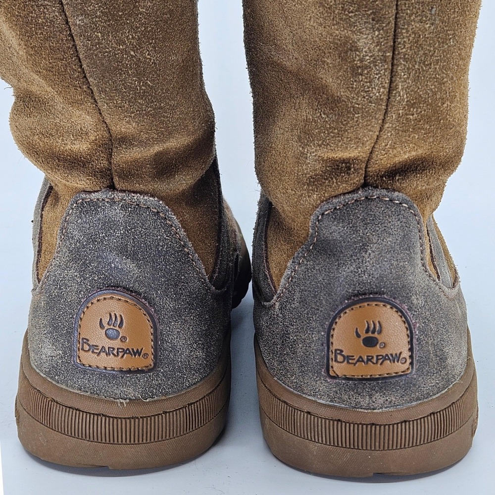 Bearpaw Women's Tama Suede Knit Cuff Winter Boots Hickory Size 8 Cabincore Lodge - Picture 6 of 12
